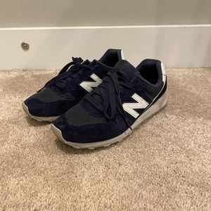 New Balance Blue Suede Running Shoes